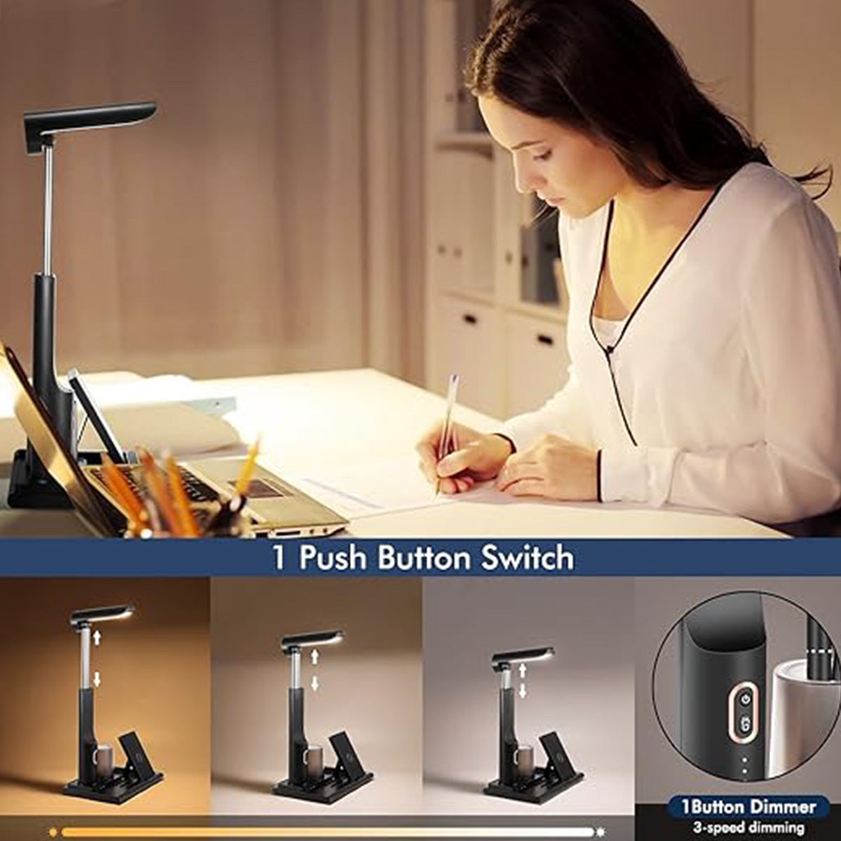 3 in 1 Multifunctional LED Desk Light